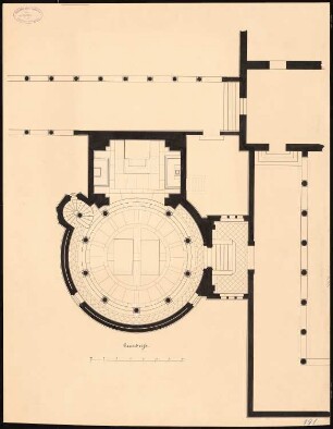 Mausoleum für Kaiser Friedrich III. an der Friedenskirche, Potsdam: Grundriss