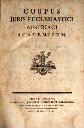 Corpus iuris ecclesiastici Austriaci academicum