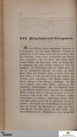 XVI. Polizeisachen und Sittengemälde