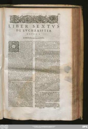Caput I. De Eucharistiae & Coenae nominibus.