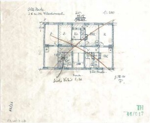 Fischer, Theodor; München, Alte Heide; Wohnanlage "Alte Heide" - Grundriss