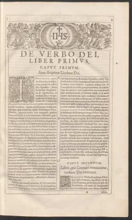 De Verbo Dei, Liber Primus.