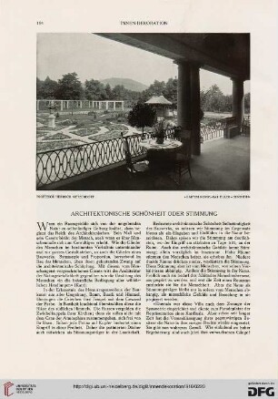 27: Architektonische Schönheit oder Stimmung