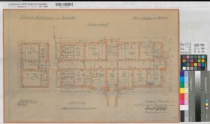 Herdecke (Herdecke) Friedrich Harkortschule Blatt 2 Grundriß Keller 1933 1 : 100 43 x 67 Pausen Schmitt-Wöpke, Regierungsbaurat, Hochbauamt Hagen KSM Nr. 1282