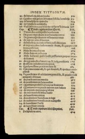 Tituli capitum libri Septimi.