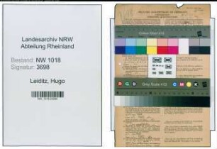 Entnazifizierung Hugo Leiditz , geb. 09.09.1904 (Kaufmann)