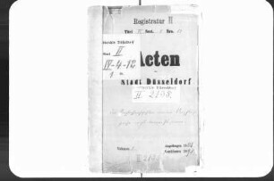 Nachlassenschaft der im Max-Josef-Pflegehaus verstorbenen Personen