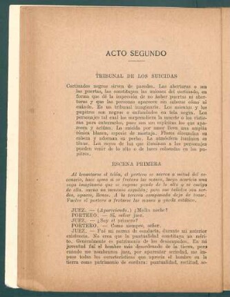 Acto segundo : (El Tribunal de los Suicidas)