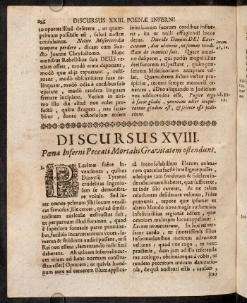 226-241, Discursus XVIII. Poena Inferni Peccati Mortalis Gravitatem ostendunt.