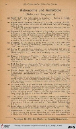 Astronomie und Astrologie (Nr. 161 - 197)