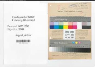 Entnazifizierung Arthur Jeppel , geb. 02.03.1910 (Architekt)