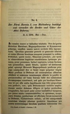Urkundliche Geschichte des Geschlechts von Oertzen, 1,2. Vom Ursprunge des Geschlechts bis zum Jahre 1400