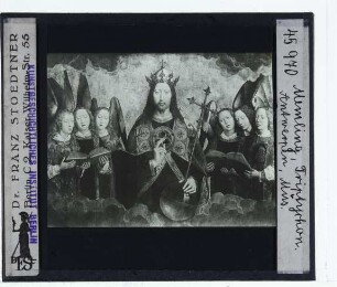 Memling, Christus umgeben von musizierenden Engeln (Antwerpen KMSK 778-780) : Mitteltafel