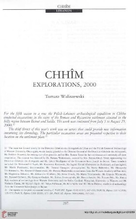 12: Chhîm : explorations, 2000