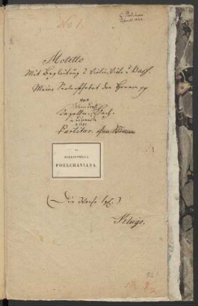urspr. Titelblatt / Besitznachweis / Exlibris