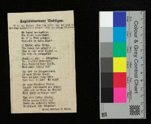 Kapitänleutnant Weddigen
