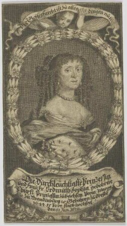 Bildnis der Erdmuth Sophia, Churfürstl. Prinzessin zu Sachsen