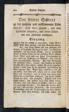 118-128, Sich Gott gänzlich und ohne Ausnahme übergeben, [...]. - Anmuthungen.