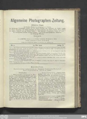 Nr. 9. 29. Mai 1903. Jahrg. X.