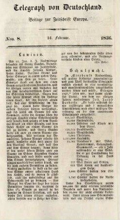 Nro. 8. - 24. Februar 1836