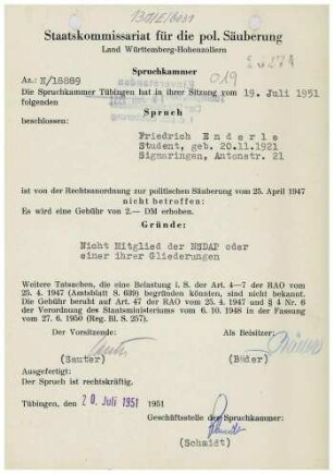 Enderle, Friedrich
