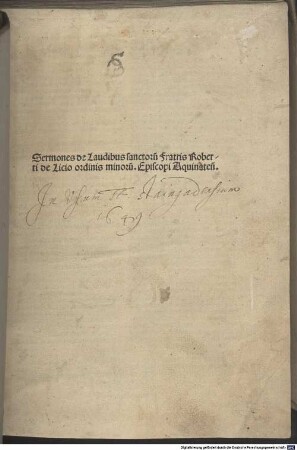 Sermones de laudibus sanctorum