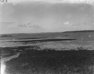 Landschaft : Blick von Samson über das Meer.