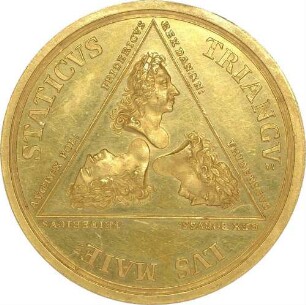 Kurfürst Friedrich August I. als König August II. von Polen - Zusammenkunft mit den Königen von Preußen und Dänemark
