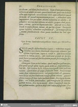 Caput XV. Quae sit vera similitudo transgressionis Adami, per Oseam Prophetam