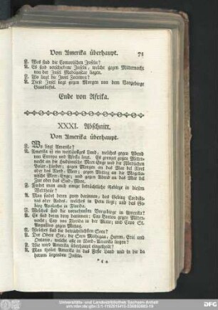 XXXI. Abschnitt. Von Amerika überhaupt.