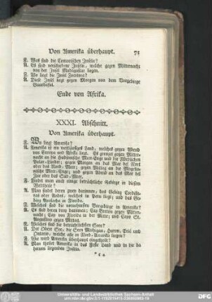 XXXI. Abschnitt. Von Amerika überhaupt.