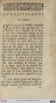Avertissement de l’auteur