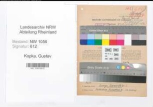 Entnazifizierung Gustav Kopka , geb. 06.04.1908 (Finanzbeamter)