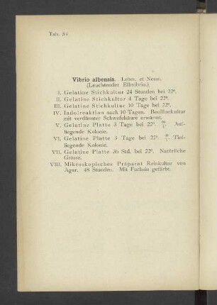Tab. 54 Vibrio albensis