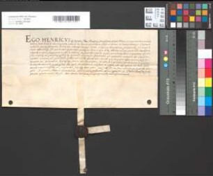 Eidesleistung des Heinrich von Wreden als neugewählter Abt zu Deutz.