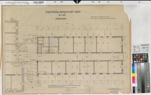 Soest, Amtsgericht und Gefängnis, Erweiterungsbau, Erdgeschoss, Grundriss