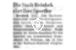 Die Stadt Reinbek ehrt ihre Sportler