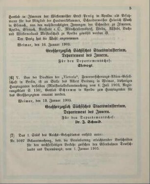7. Das 1. Stück des Reichs-Gesetzblattes enthält unter: ...