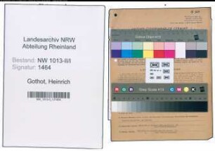 Entnazifizierung Heinrich Gothot , geb. 18.03.1889 (Geschaeftsfuehrer)
