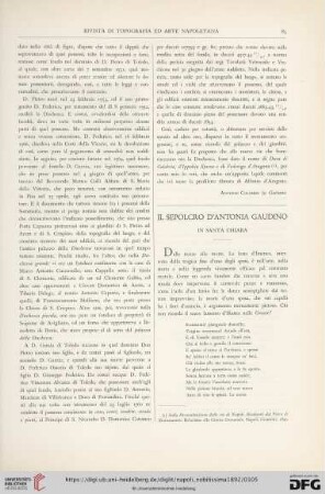 1: Il sepolcro d'Antonia Gaudino : In Santa Chiara