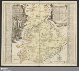 Accurate Geographische Delineation des Hochf. Sachß. Amtes Weissenfels : Nebst allen darzu-gehörigen Städten Flecken Dorffschafften wie auch etlichen angraentzenden Orten