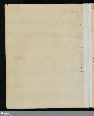 [handschriftl. Inhaltsangaben, z.T. überklebt]