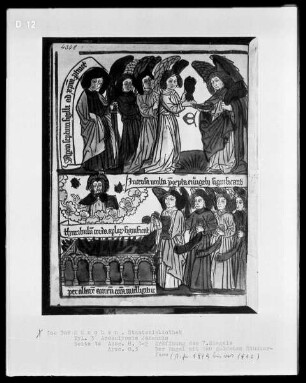 Apokalypse des Johannes — Bildseite mit zwei Szenen aus der Apokalypse, Folio 10 verso