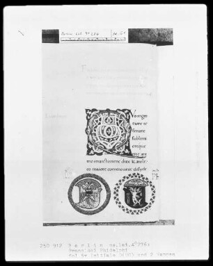 Francisci Philelphi exhortatio ad bellum suscipiendum in turcos — ---, Folio 5versoInitiale Q (uo), Folio 5verso