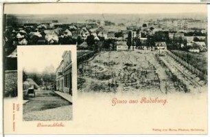 Radeburg. Blick über Radeburg - Bismarckhöhe