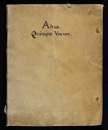 Altus Quinque Vocum. Sammelhandschrift : Abschrift