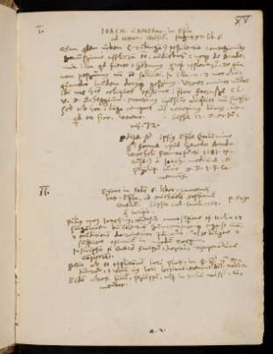 XV, Joachimus Camerarius: Epistolae Duae (1564-1572)
