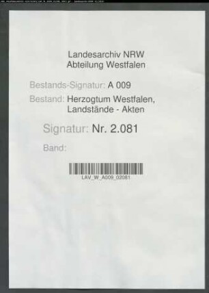 Stempelpapierrechnung 1795/1796