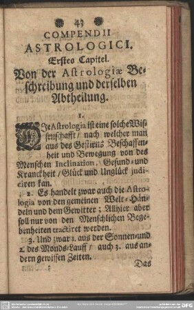 Compendii Astrologici
