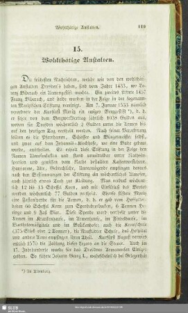 15. Wohlthätige Anstalten